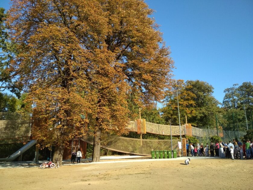 Fahrradweg zwischen Zielona Góra und dem Park des Gęśnik-Tals in Zielona Góra